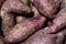 Purple yams pile.