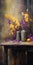 Purple And Yellow Paintings For Sale - Rustic Still Lifes With A Vietnamese Twist