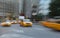 Purposely Blurred taxi cabs in NYC