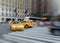 Purposely Blurred taxi cabs in NYC