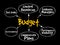 Purposes of maintaining Budget mind map