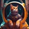 Purr-fectly Cool in Space, Join the Feline Space Explorer on an Epic Adventure, generative ai