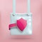 Purse Bag Pink Shield Safe Shopping