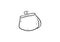 Purse doodle icon vector with