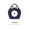 purses icon on white background. Simple element illustration from Fashion concept