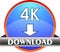 Push button 4K download - Vector