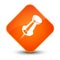 Push pin icon elegant orange diamond button