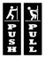 Push pull door signs