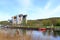 A push ship passes the ship lift in Niederfinow, Germany