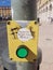 Push to reset the world in lisbon at a traffic light