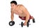 Push ups up push-up push-ups dumbbell muscles bodybuilder bodybuilding man isolated