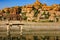 Pushkarani is a sacred lake in Hampi, India