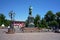 Pushkin monument in Moscow on Tverskaya street