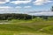 Pushkin mountains, overlooking the valley of the river Sorot.