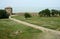 Pushkin, tower in old medieval turkish fortress Akkerman, Belgorod-Dnestrovsky, Ukraine.Alexander Pushkin - famous russian poet