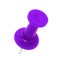 Pushpin color purple close up