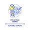 Put on clean clothes concept icon