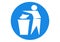 Put Rubbish in Bin Signs icon