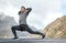 Put your fitness first. Full length shot of a handsome young man stretching before exercising outdoors alone.