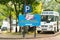 Putrajaya, Malaysia - September 6, 2019: The Royal Floria signage next to the mobile police station at the annual Royal Floria