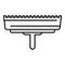 Putty knife dirty icon, outline style