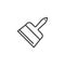 Putty knife tool line icon