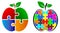 Puzzle apple logo
