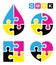 Puzzle cmyk logo