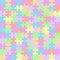 Puzzle color pieces mosaic
