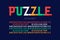 Puzzle font