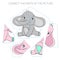 Puzzle game for chldren elephant
