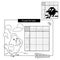 Puzzle Game for school Children. Chick with worm. Black and white japanese crossword with answer. Coloring book for kids