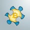 Puzzle Hole Golden Bitcoin