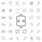 puzzle icon. Universal set of web for website design and development, app development