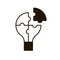 Puzzle light icon in trendy flat style isolated. Illustration eps 10.