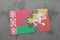 puzzle with the national flag of belarus and bhutan on a world map