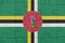 Puzzle with the national flag of dominica