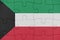 Puzzle with the national flag of kuwait