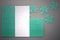 Puzzle with the national flag of nigeria