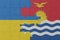 puzzle with the national flag of ukraine and Kiribati . macro.concept