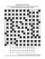 Puzzle page with codebreaker word game or crossword puzzle