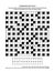 Puzzle page with codebreaker word game or crossword puzzle