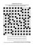 Puzzle page with codebreaker word game or crossword puzzle