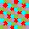 Puzzle pattern color