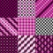 Puzzle Pattern in Magenta