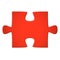 Puzzle piece red