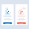 Puzzle, Repeat, Recycle, Puzzle, Joint  Blue and Red Download and Buy Now web Widget Card Template