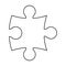 Puzzle silhouette vector symbol icon design.