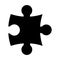 Puzzle silhouette vector symbol icon design.