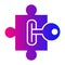 Puzzle Solver. Key to Success. Unlock Your Potential Puzzle Master. Vector Icon.